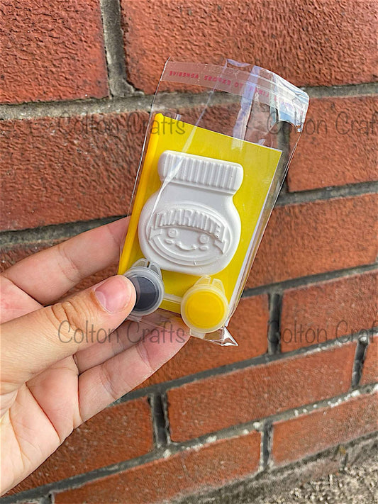 Jar Food Shape Party Bag with 2 paints each