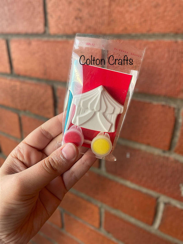 Circus Tent Party Bags with 2 paints each
