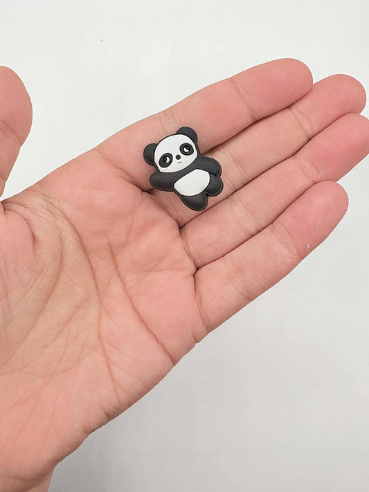 Panda Waving Shoe Charm