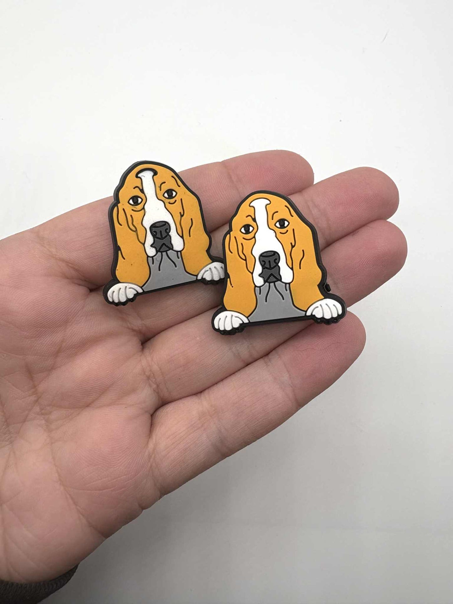 Basset hound Dog Shoe Charm