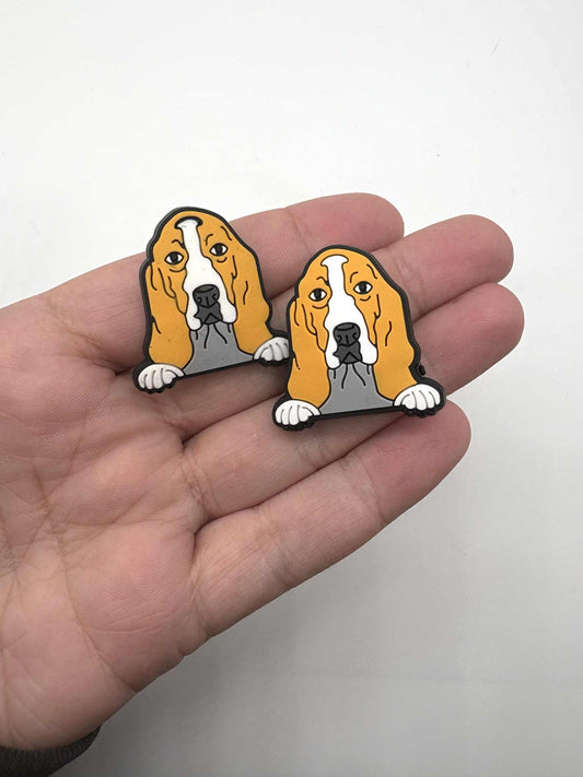 Basset hound Dog Shoe Charm