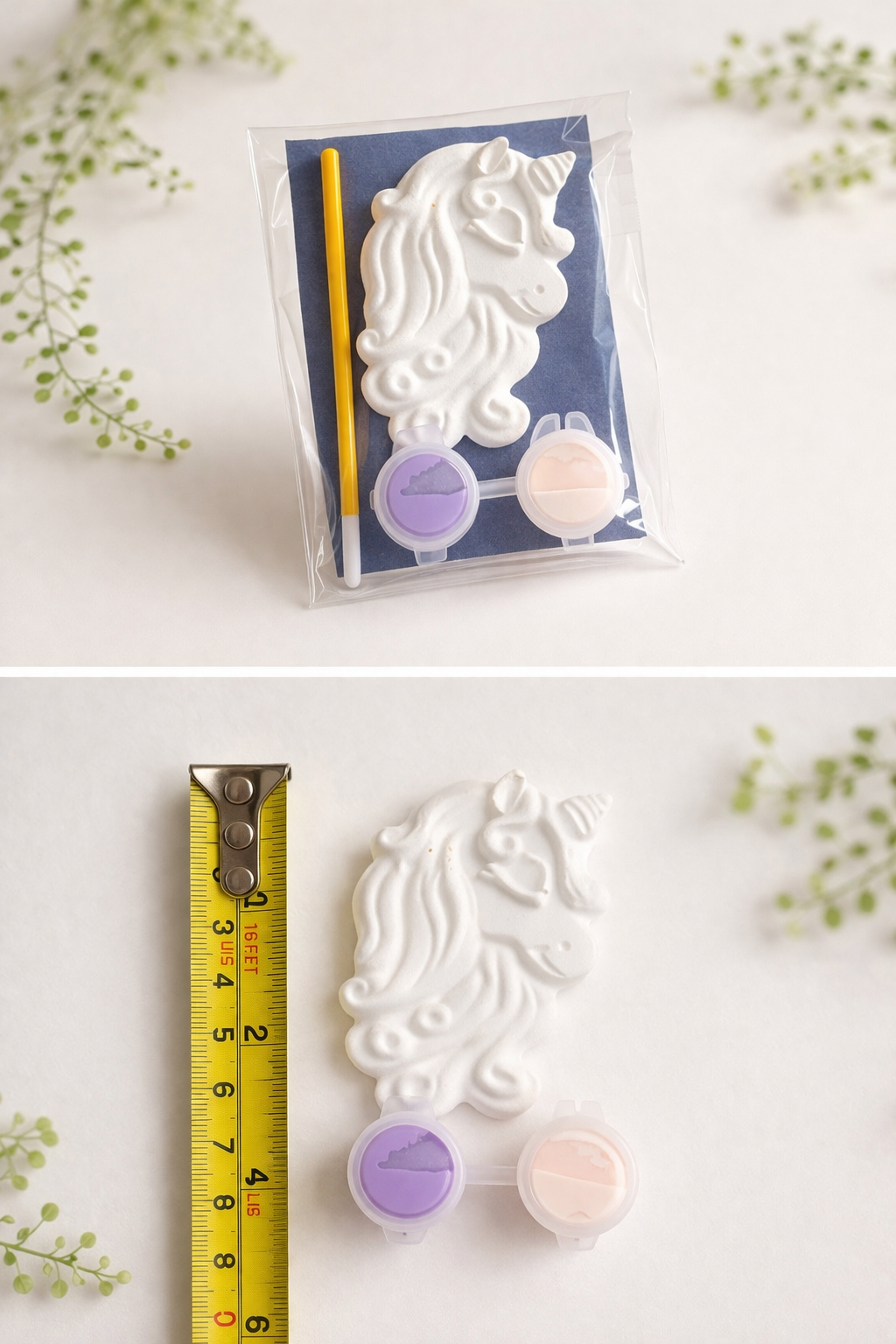 Detailed Unicorn Party Bag with 2 paints and brush each