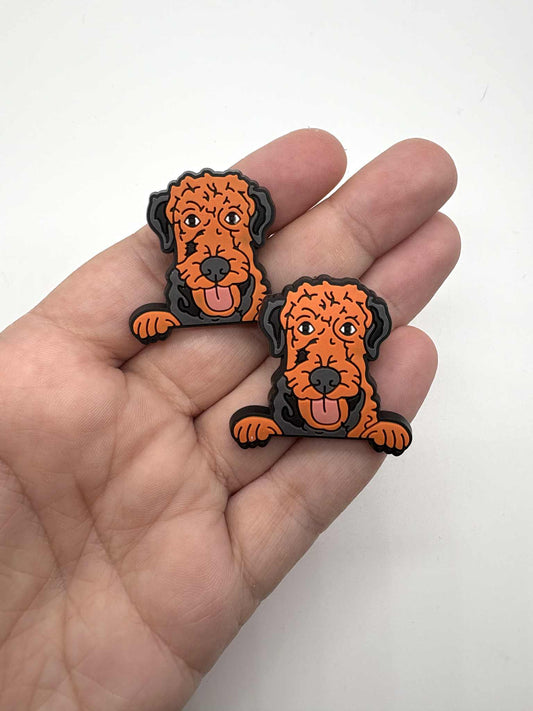 Airdale Terrier Dog Shoe Charm