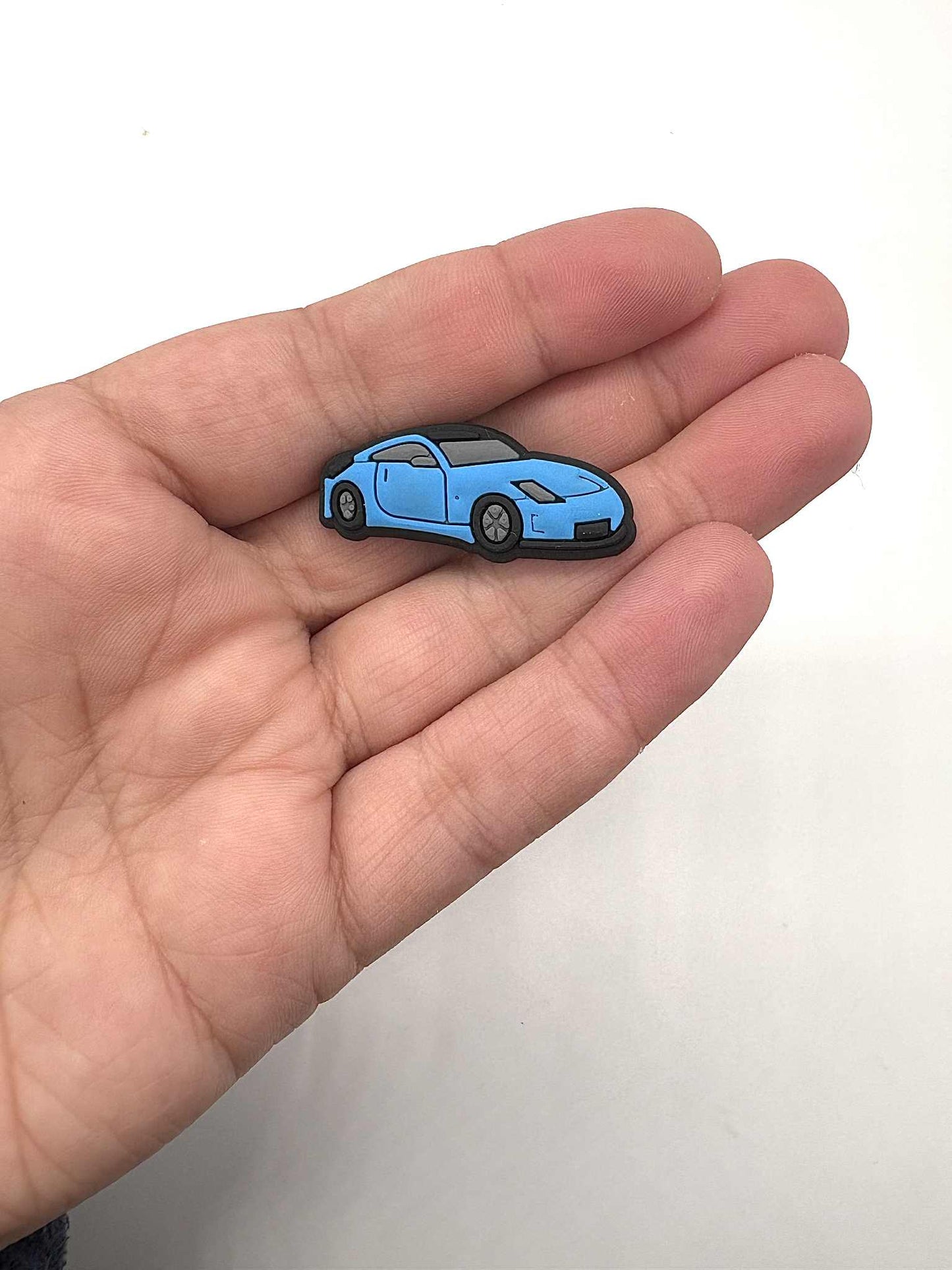 Blue Car Shoe Charm