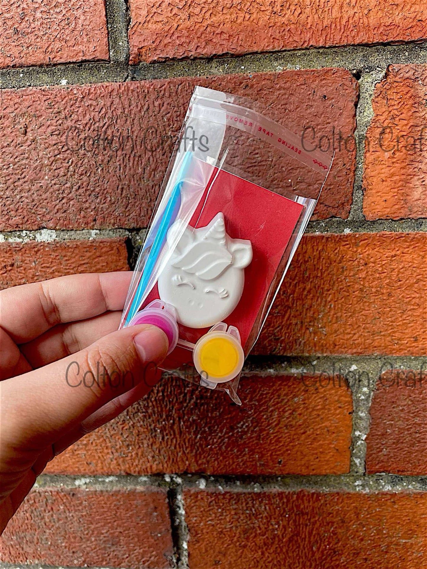 Unicorn Squish Face Party Bag with 2 paints each
