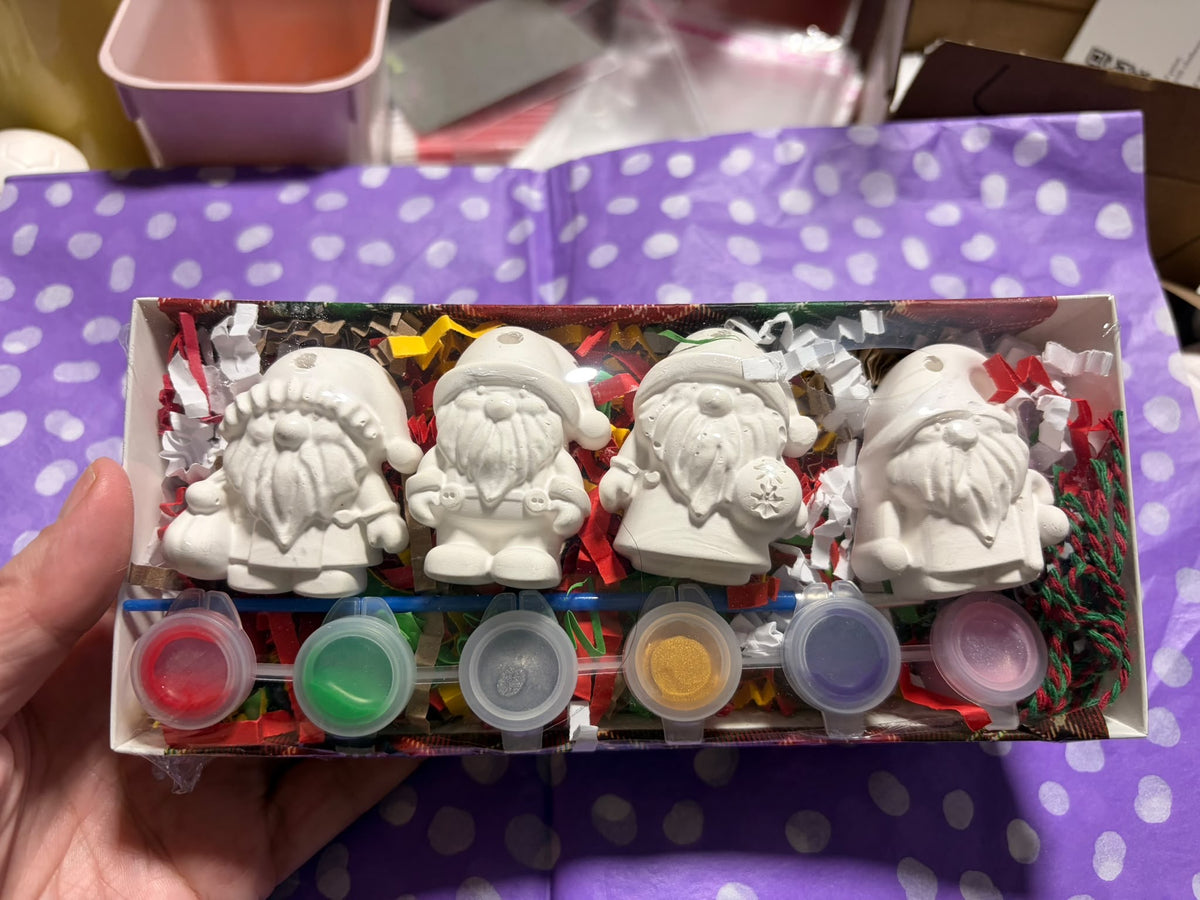 Christmas Gnome Shaped Hanging Decoration Box Set