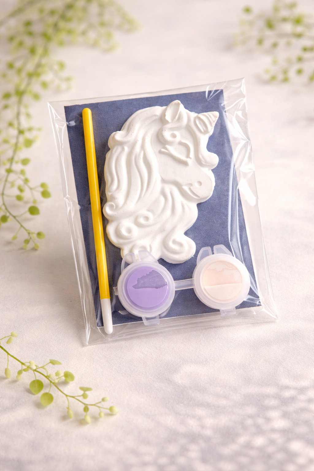Detailed Unicorn Party Bag with 2 paints and brush each