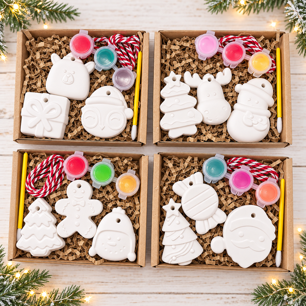 3 Random Christmas Shaped Hanging Decoration Box Set
