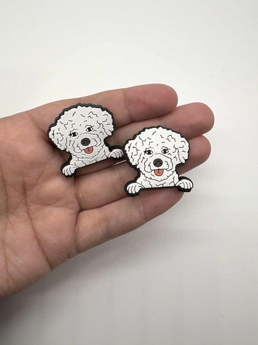 Bichon Frise Dog Shoe Charm