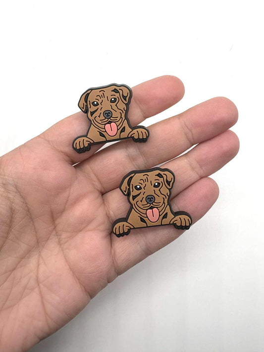 American Pitbull Dog Shoe Charm