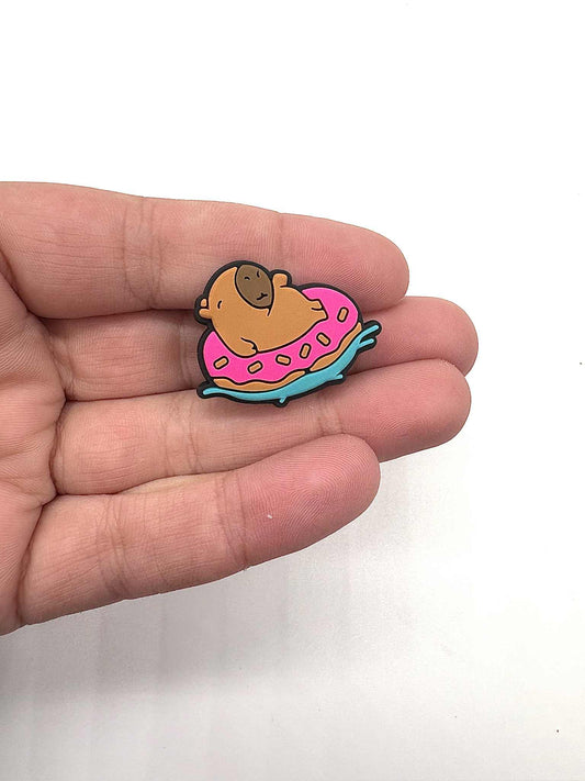 Capy In A Donut Floaty Shoe Charm