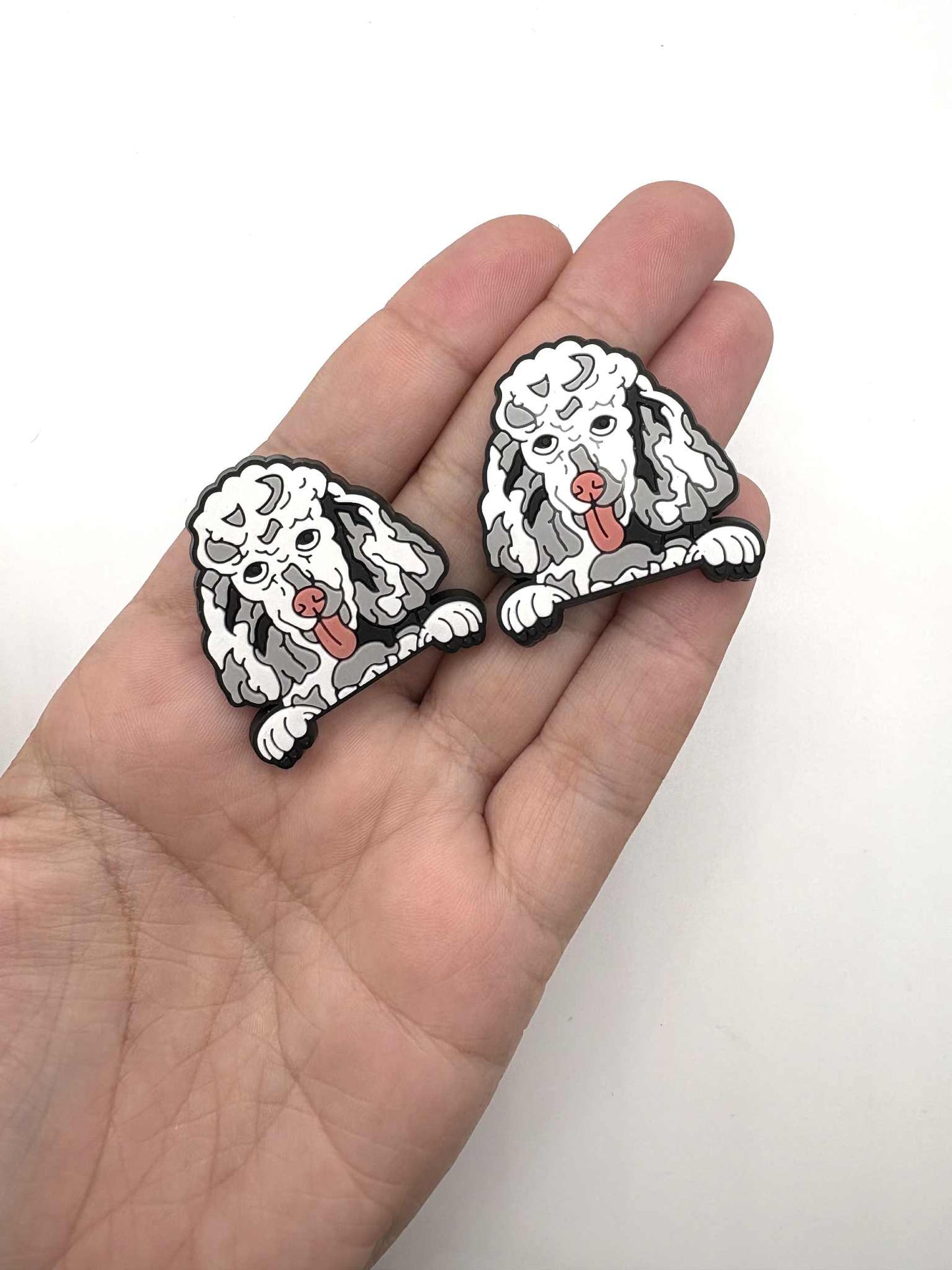 Poodle Dog Shoe Charm