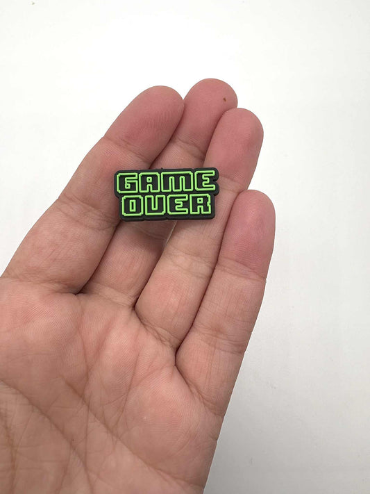 Game Over Green Shoe Charm