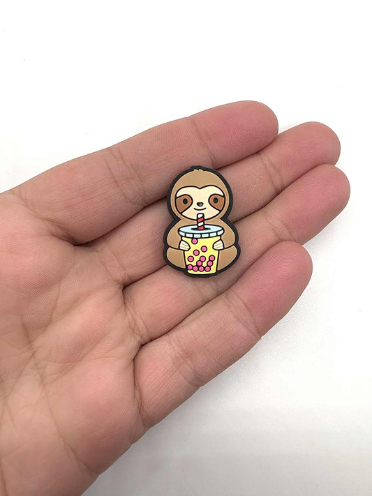 Bubble Tea Sloth Shoe Charm