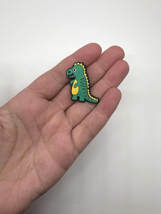Green & Yellow Dinosaur Shoe Charm