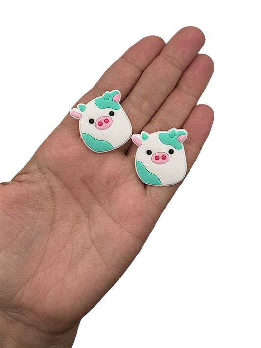 Colourful Cow Shoe Charm