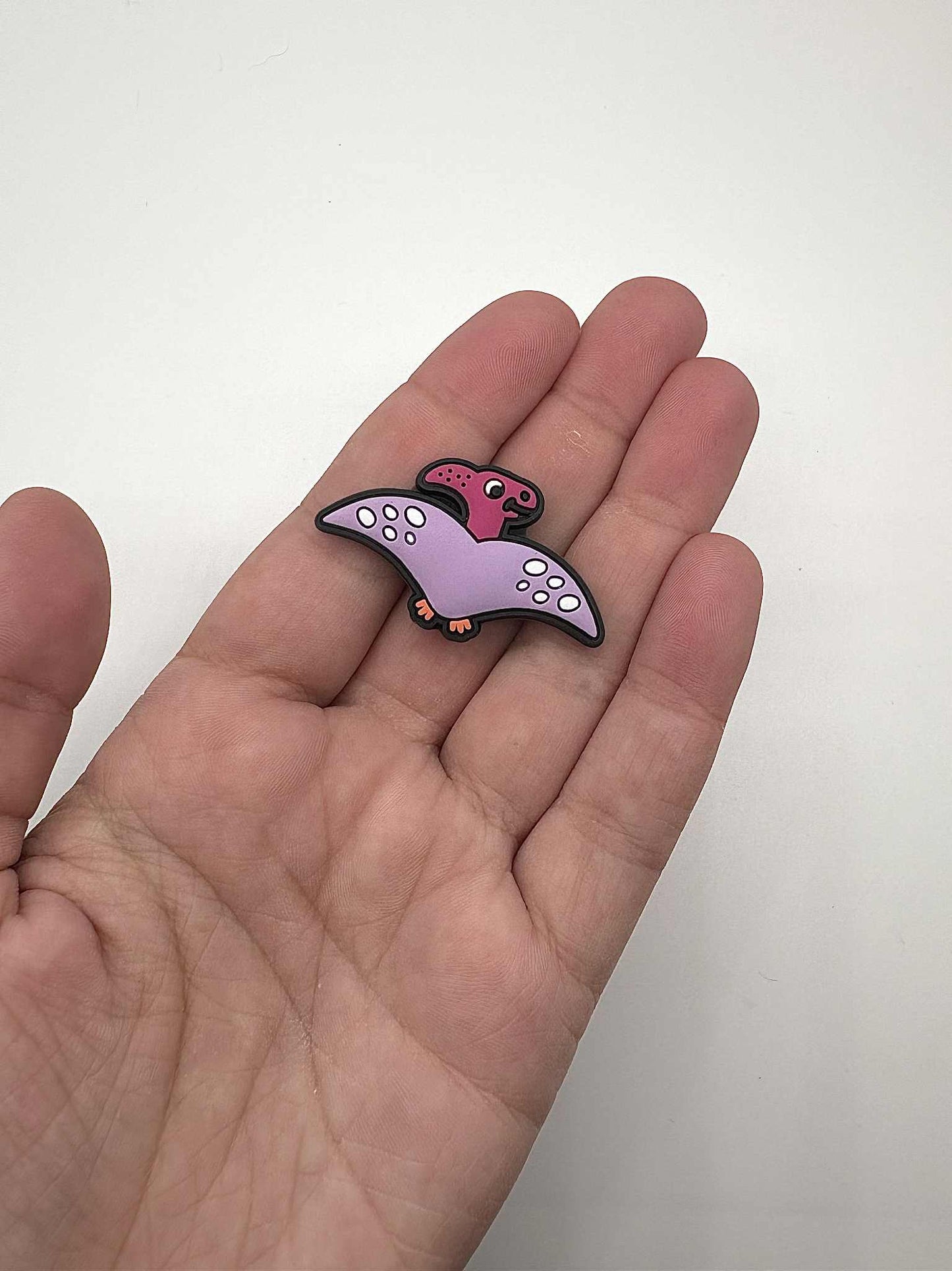 Purple Pterodactyl Dinosaur Shoe Charm