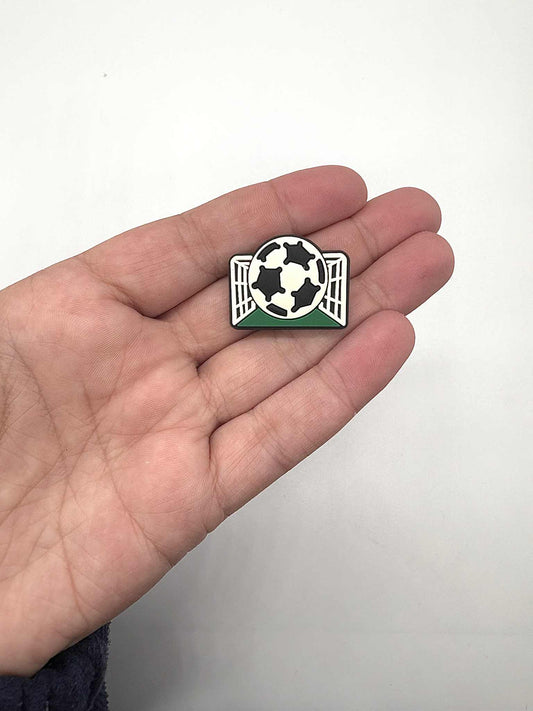 Football and Net Shoe Charm