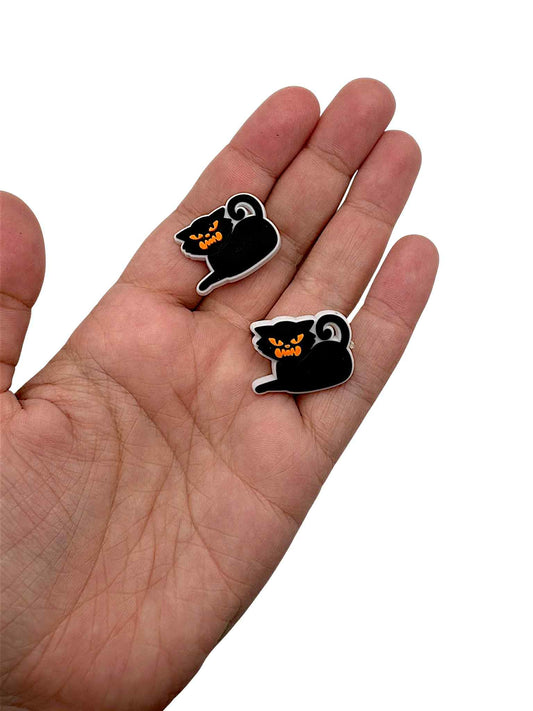 Black Cat 6 Shoe Charm