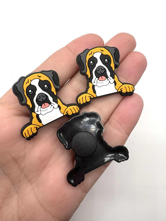 Boxer Dog Shoe Charm