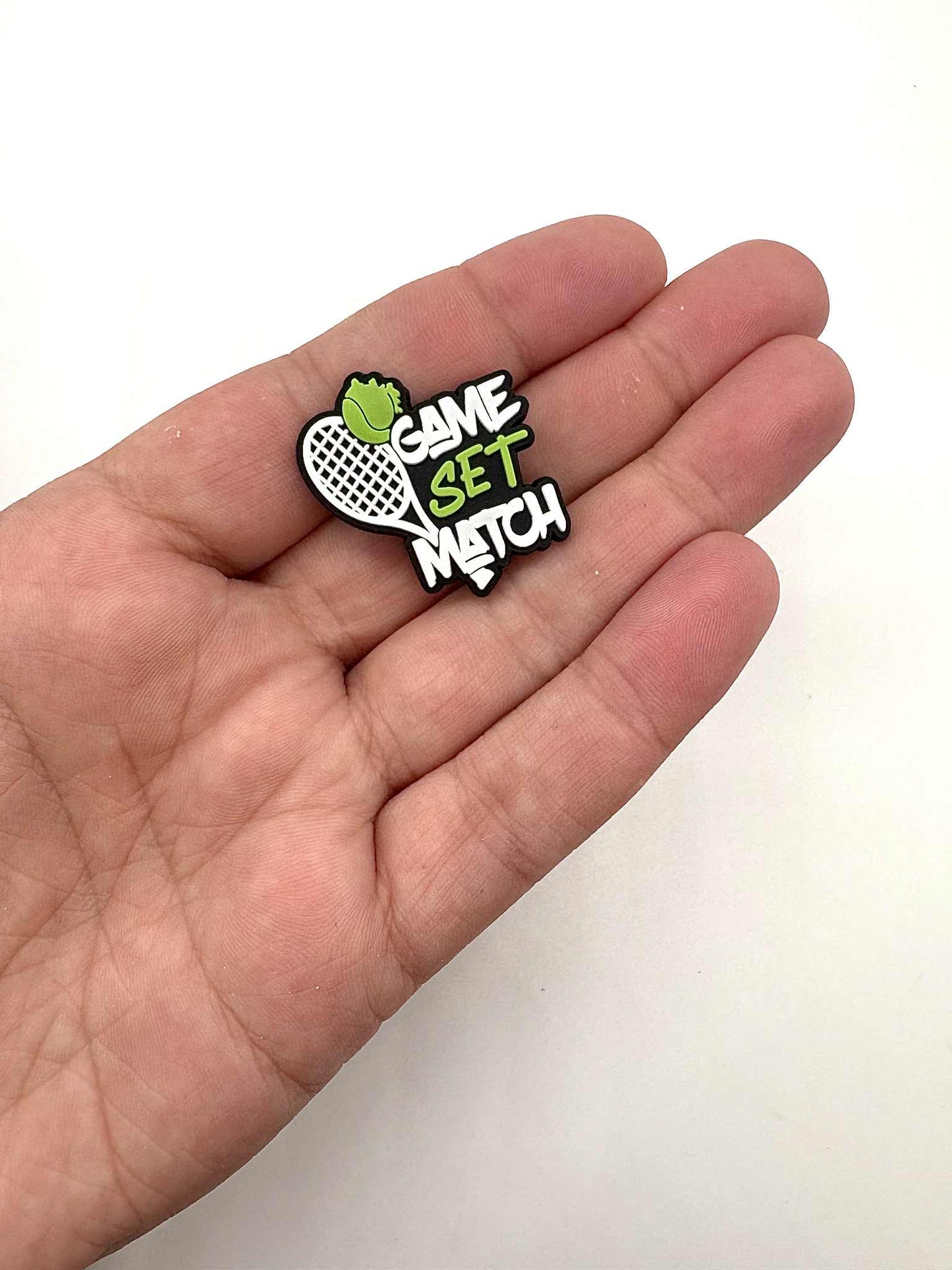Game Set Match Tennis Shoe Charm