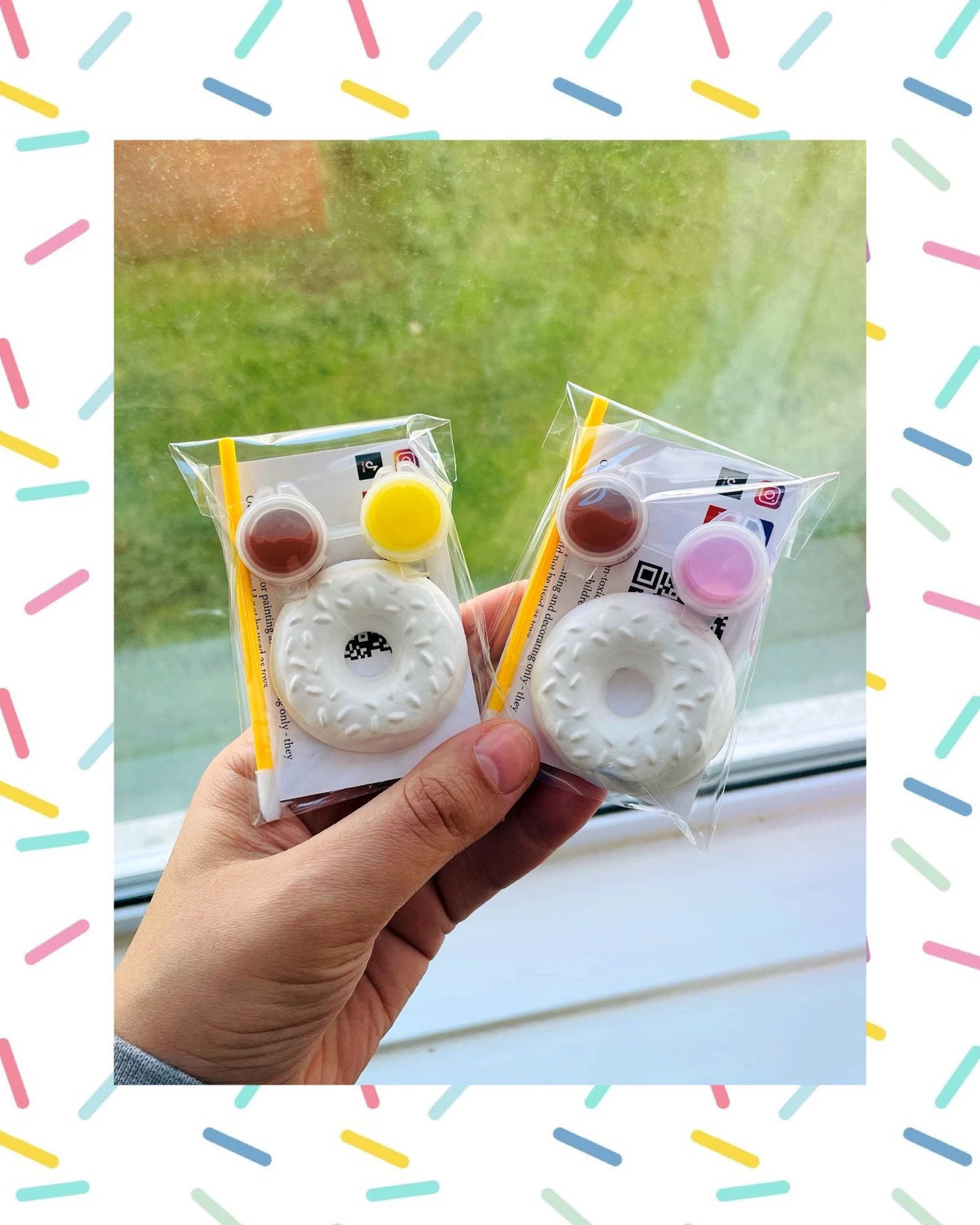Donut Party Bags with 2 paints