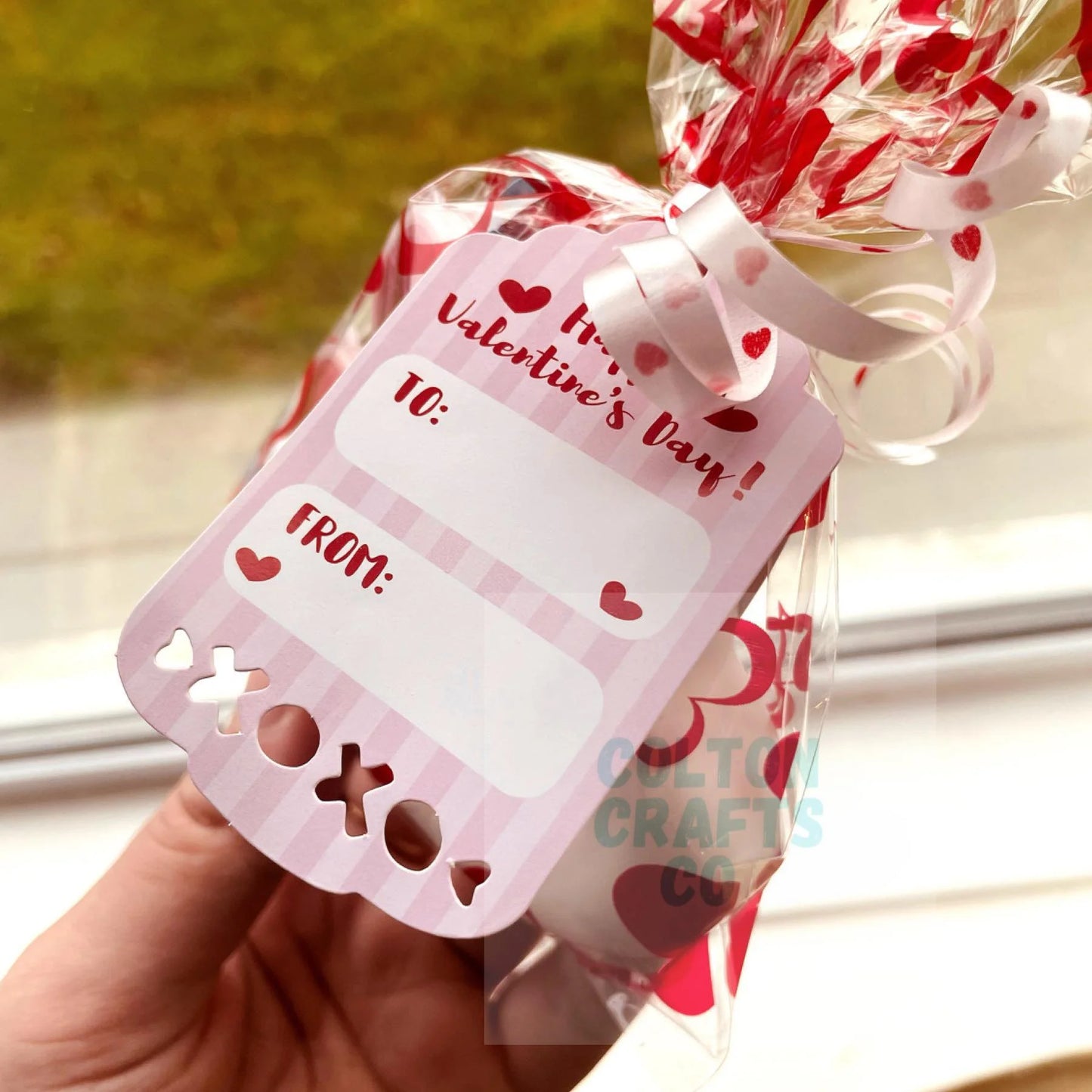 Large 'Love Mail' Valentine's Day Heart Bags with 3 paints & brush each - Pre-packaged item